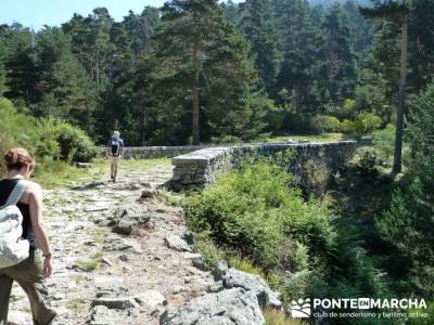 Comienzo Calzada Romana Cercedilla - pasear por Madrid; rutas cerca de madrid; excursiones por madri